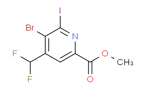 AM123322 | 1806871-25-9 | Methyl 3-bromo-4-(difluoromethyl)-2-iodopyridine-6-carboxylate