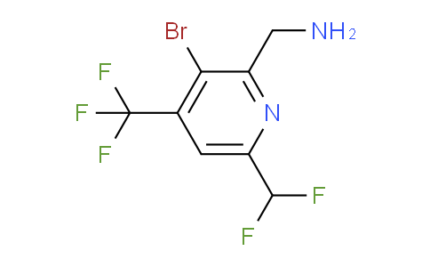 AM123332 | 1806866-91-0 | 2-(Aminomethyl)-3-bromo-6-(difluoromethyl)-4-(trifluoromethyl)pyridine