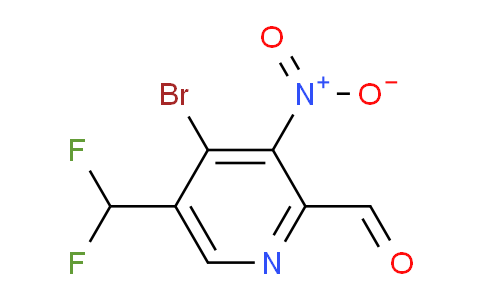 4-Bromo-5-(difluoromethyl)-3-nitropyridine-2-carboxaldehyde