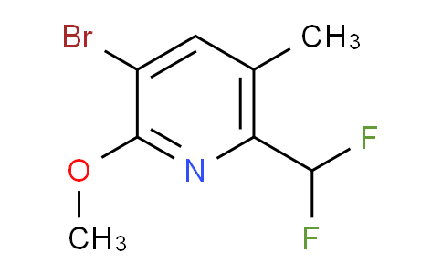 AM123350 | 1805246-85-8 | 3-Bromo-6-(difluoromethyl)-2-methoxy-5-methylpyridine