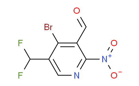 4-Bromo-5-(difluoromethyl)-2-nitropyridine-3-carboxaldehyde