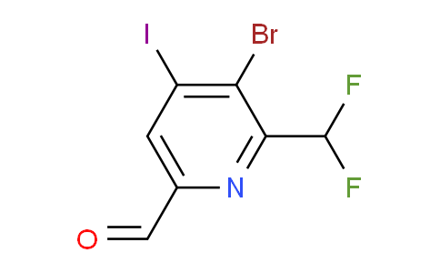 AM123382 | 1805382-39-1 | 3-Bromo-2-(difluoromethyl)-4-iodopyridine-6-carboxaldehyde