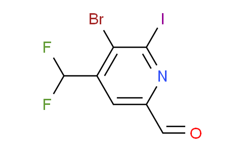 AM123388 | 1805382-43-7 | 3-Bromo-4-(difluoromethyl)-2-iodopyridine-6-carboxaldehyde