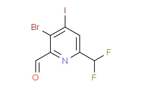 AM123393 | 1805170-29-9 | 3-Bromo-6-(difluoromethyl)-4-iodopyridine-2-carboxaldehyde