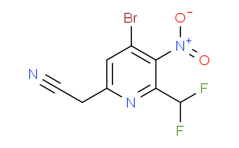 AM123399 | 1805164-97-9 | 4-Bromo-2-(difluoromethyl)-3-nitropyridine-6-acetonitrile