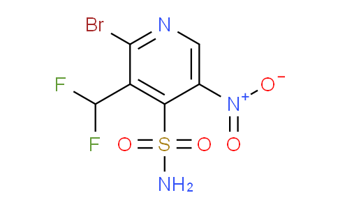 2-Bromo-3-(difluoromethyl)-5-nitropyridine-4-sulfonamide
