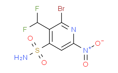 2-Bromo-3-(difluoromethyl)-6-nitropyridine-4-sulfonamide
