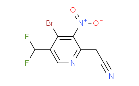 AM123409 | 1806870-90-5 | 4-Bromo-5-(difluoromethyl)-3-nitropyridine-2-acetonitrile