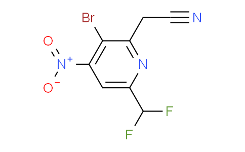 AM123415 | 1805443-60-0 | 3-Bromo-6-(difluoromethyl)-4-nitropyridine-2-acetonitrile