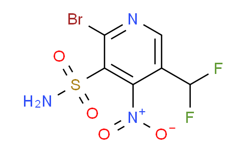 2-Bromo-5-(difluoromethyl)-4-nitropyridine-3-sulfonamide