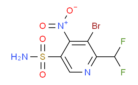 3-Bromo-2-(difluoromethyl)-4-nitropyridine-5-sulfonamide
