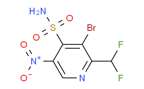3-Bromo-2-(difluoromethyl)-5-nitropyridine-4-sulfonamide