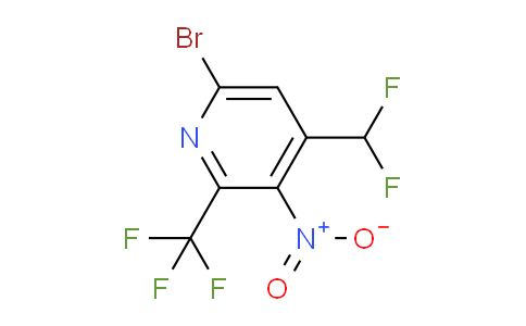 AM123447 | 1804971-00-3 | 6-Bromo-4-(difluoromethyl)-3-nitro-2-(trifluoromethyl)pyridine