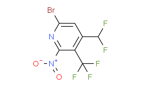 AM123449 | 1805443-22-4 | 6-Bromo-4-(difluoromethyl)-2-nitro-3-(trifluoromethyl)pyridine