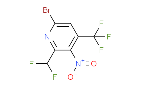 AM123457 | 1806921-64-1 | 6-Bromo-2-(difluoromethyl)-3-nitro-4-(trifluoromethyl)pyridine