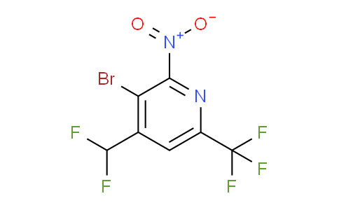 AM123464 | 1805379-44-5 | 3-Bromo-4-(difluoromethyl)-2-nitro-6-(trifluoromethyl)pyridine