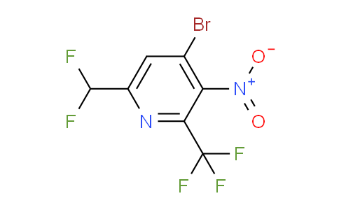 AM123478 | 1805379-68-3 | 4-Bromo-6-(difluoromethyl)-3-nitro-2-(trifluoromethyl)pyridine