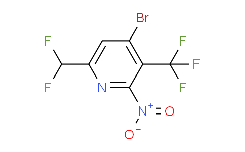 AM123480 | 1804672-12-5 | 4-Bromo-6-(difluoromethyl)-2-nitro-3-(trifluoromethyl)pyridine