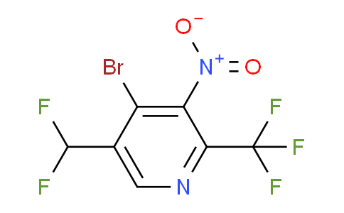 AM123483 | 1804975-94-7 | 4-Bromo-5-(difluoromethyl)-3-nitro-2-(trifluoromethyl)pyridine