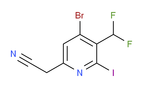 AM123506 | 1805423-02-2 | 4-Bromo-3-(difluoromethyl)-2-iodopyridine-6-acetonitrile