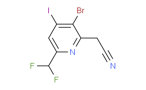 AM123511 | 1805244-92-1 | 3-Bromo-6-(difluoromethyl)-4-iodopyridine-2-acetonitrile