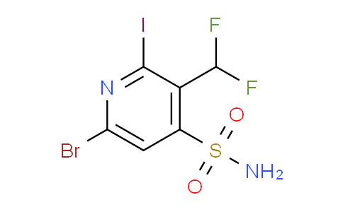 6-Bromo-3-(difluoromethyl)-2-iodopyridine-4-sulfonamide