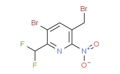3-Bromo-5-(bromomethyl)-2-(difluoromethyl)-6-nitropyridine