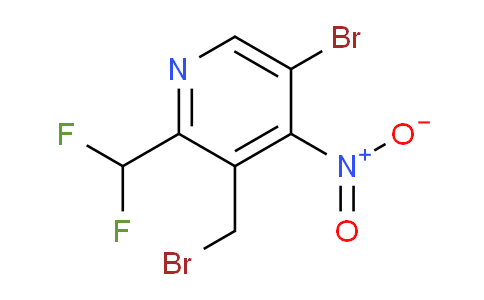 5-Bromo-3-(bromomethyl)-2-(difluoromethyl)-4-nitropyridine