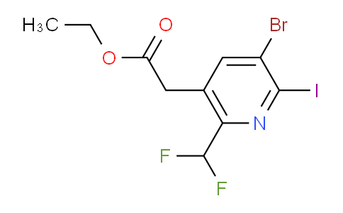 AM123537 | 1805378-31-7 | Ethyl 3-bromo-6-(difluoromethyl)-2-iodopyridine-5-acetate