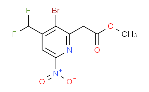 AM123591 | 1805935-98-1 | Methyl 3-bromo-4-(difluoromethyl)-6-nitropyridine-2-acetate