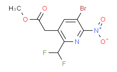 AM123594 | 1805251-17-5 | Methyl 3-bromo-6-(difluoromethyl)-2-nitropyridine-5-acetate