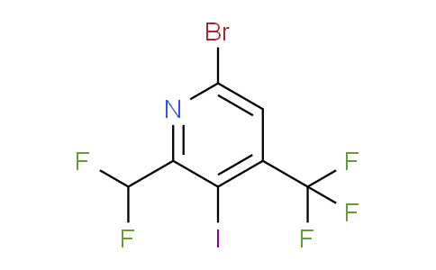 AM123595 | 1804670-14-1 | 6-Bromo-2-(difluoromethyl)-3-iodo-4-(trifluoromethyl)pyridine