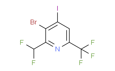 AM123597 | 1805351-23-8 | 3-Bromo-2-(difluoromethyl)-4-iodo-6-(trifluoromethyl)pyridine