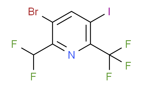3-Bromo-2-(difluoromethyl)-5-iodo-6-(trifluoromethyl)pyridine