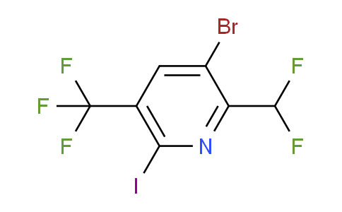 AM123601 | 1804670-25-4 | 3-Bromo-2-(difluoromethyl)-6-iodo-5-(trifluoromethyl)pyridine