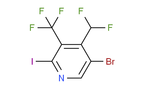 5-Bromo-4-(difluoromethyl)-2-iodo-3-(trifluoromethyl)pyridine