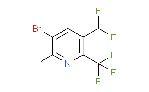 AM123608 | 1805422-10-9 | 3-Bromo-5-(difluoromethyl)-2-iodo-6-(trifluoromethyl)pyridine