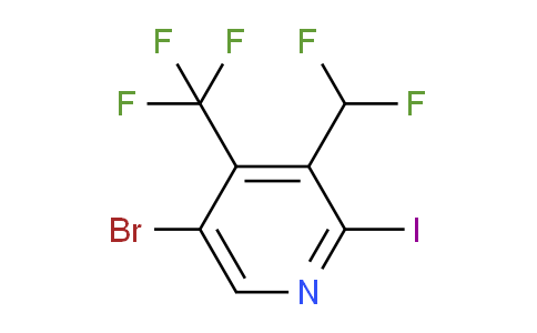 5-Bromo-3-(difluoromethyl)-2-iodo-4-(trifluoromethyl)pyridine