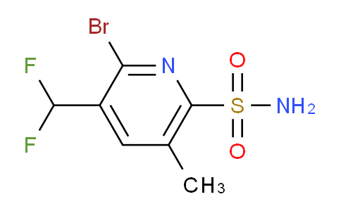 2-Bromo-3-(difluoromethyl)-5-methylpyridine-6-sulfonamide