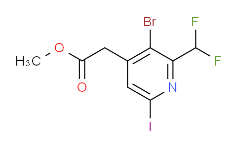 AM123622 | 1804463-20-4 | Methyl 3-bromo-2-(difluoromethyl)-6-iodopyridine-4-acetate