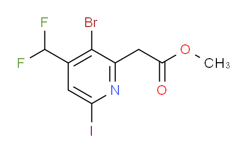 AM123626 | 1807002-45-4 | Methyl 3-bromo-4-(difluoromethyl)-6-iodopyridine-2-acetate