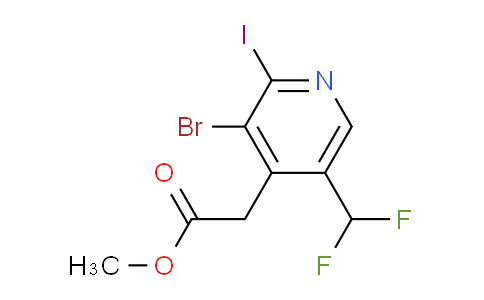 AM123628 | 1805346-25-1 | Methyl 3-bromo-5-(difluoromethyl)-2-iodopyridine-4-acetate
