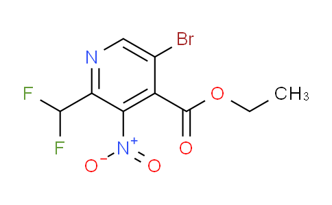 AM123655 | 1804665-44-8 | Ethyl 5-bromo-2-(difluoromethyl)-3-nitropyridine-4-carboxylate