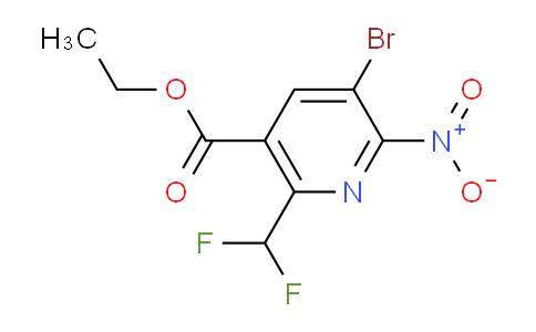 AM123659 | 1805250-13-8 | Ethyl 3-bromo-6-(difluoromethyl)-2-nitropyridine-5-carboxylate
