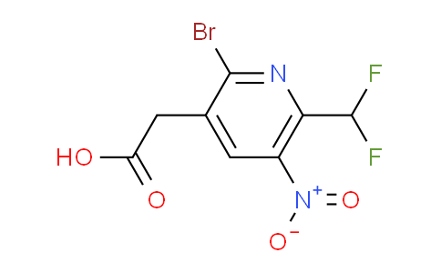 AM123676 | 1805250-38-7 | 2-Bromo-6-(difluoromethyl)-5-nitropyridine-3-acetic acid
