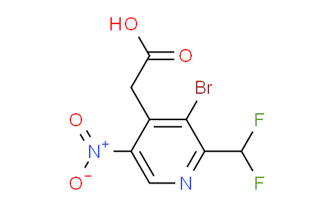 AM123679 | 1805359-74-3 | 3-Bromo-2-(difluoromethyl)-5-nitropyridine-4-acetic acid