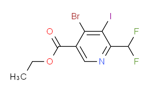 AM123689 | 1806909-36-3 | Ethyl 4-bromo-2-(difluoromethyl)-3-iodopyridine-5-carboxylate