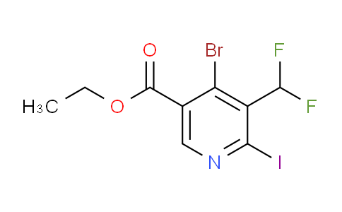 AM123697 | 1806872-39-8 | Ethyl 4-bromo-3-(difluoromethyl)-2-iodopyridine-5-carboxylate