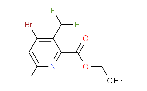 AM123700 | 1805169-33-8 | Ethyl 4-bromo-3-(difluoromethyl)-6-iodopyridine-2-carboxylate