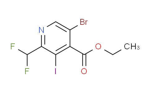 Ethyl 5-bromo-2-(difluoromethyl)-3-iodopyridine-4-carboxylate